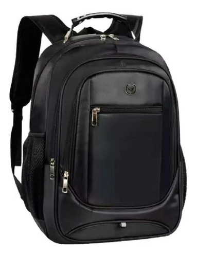 Mochila Notebook Executiva Resistente Moderna Grande Preta Cor Preto