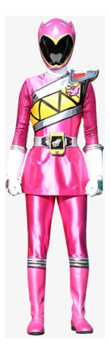 Power Ranger Rosa Dino Articulada Con Accesorios