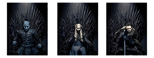 Poster Lenticular 3d Got Game Throne Negro