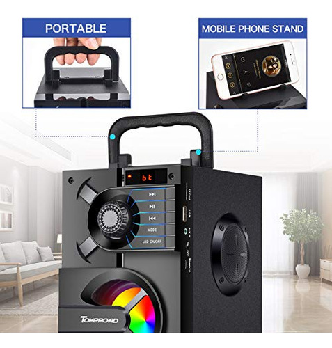 Altavoz Bluetooth, Altavoces Portátiles Bluetooth Con Subwoo