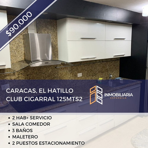 Se Vende Apto 125m2 3h/3b/2pe Hatillo Club Cigarral Dayana