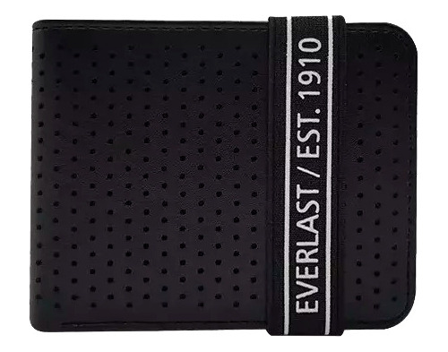 Billetera Hombre Everlast Diseño Eco Cuero Tarjetas Volante