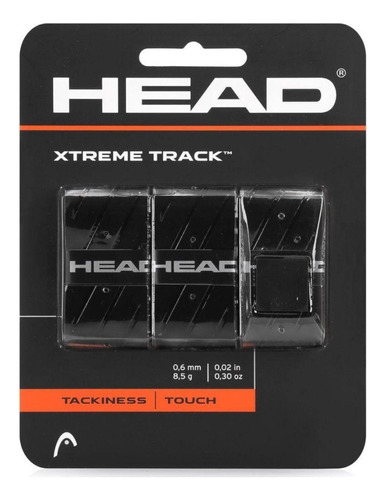 Overgrip Grip Raquete Tênis Head Xtreme Track - 3 Unidades Cor Preto