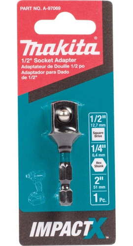 Adaptador P/dado 1/2 X 2 Impact-x Makita A97069