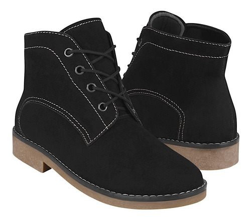 Botines Dama Stylo 9101 Suede Negro