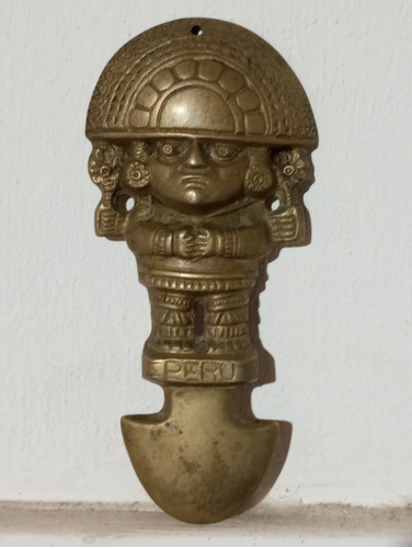  Totem Inti Perú  Metal Vintage Adorno 17 Cm