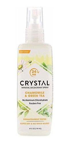 Crystal Esencia Mineral Desodorante En Aerosol, Manzanilla Y