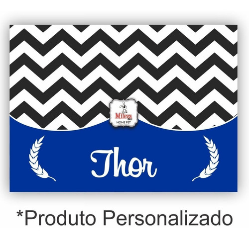 Cama Cachorro Gato 70x70 C/ 5pç Personalizado Manta + Placa