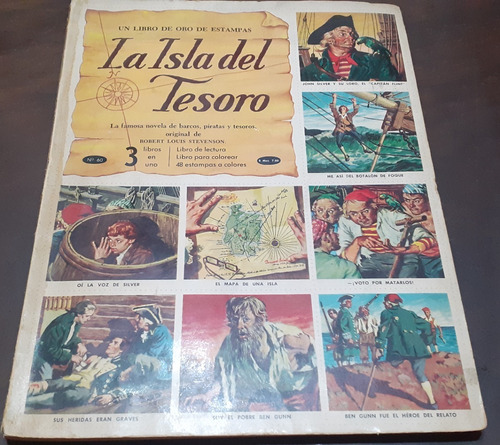 Album Libro De Estampas ** La Isla Del Tesoro ** Año 1964