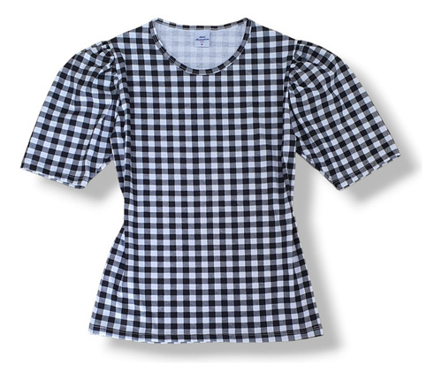 Blusinha Manga Princesa Bufante Prega Moda Verão Feminina