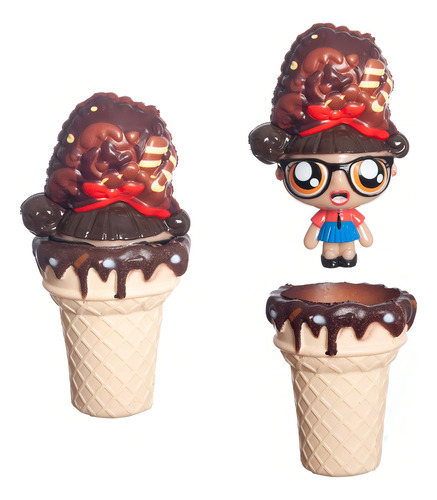 Brinquedo Boneca Surpresa Com Aroma Gelateenz Dtc 5106