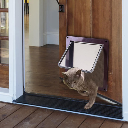 /para Puerta Abatible Para Perros Y Gatos Con Cerradura De