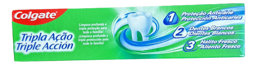 Pasta Dental Colgate Triple Acción Menta Original 180g