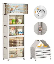 Comprar Closet Mueble Armarios Organizador Ropa Plegable Ruedas 360° Armario de almacenamiento elegante y con estilo Blanco Owkuan