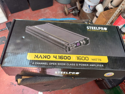 Amplificador Clase D De 4 Canales Marca Steelpro Nuevo.