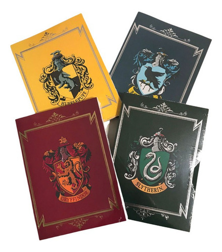 Combo Colección 4 Cuadernos Harry Potter Color Multicolor