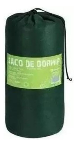 Colchonete Saco De Dormir Acampamento Camping 192x75x4 Cor Verde