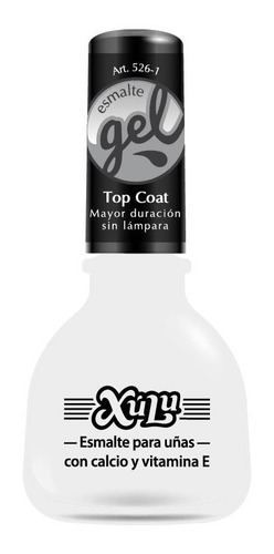 Imagen 1 de 4 de Esmalte Para Uñas Top Coat Efecto Gel Xulu Z526