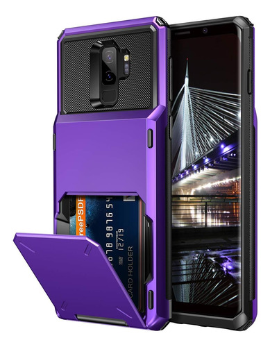 Vofolen Funda Para Galaxy S9 Plus Funda Tipo Cartera Con 4 A