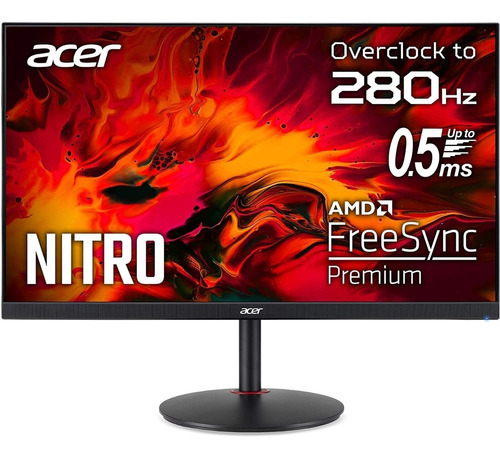 Acer Nitro Xv252q Monitor Gamer 280hz 0.5ms Hdr400 24.5 In