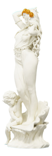 Estátua Afrodite - Deusa Do Amor - Versão 9 Cor Cor Mármore Dourado