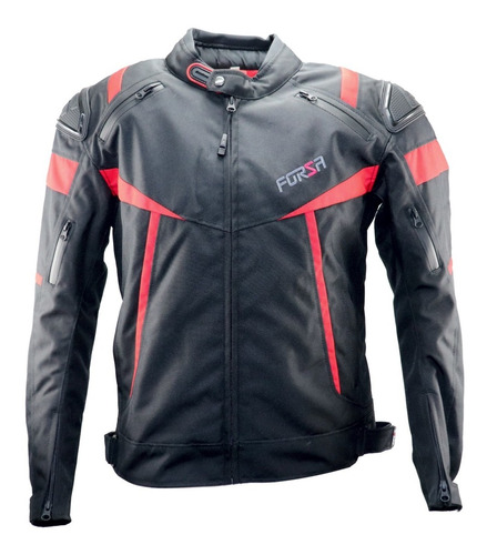 Jaqueta Motoqueiro Forza Textile Mugello Racing Vermelha 