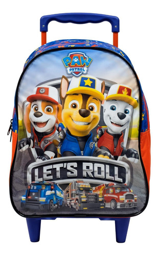 Mochila Com Rodinhas 14 Paw Patrol X2 Xeryus 10781