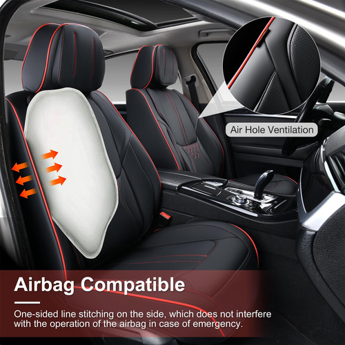 Juego Completo De Fundas Para Asientos De Coche Bwtjf, Piel