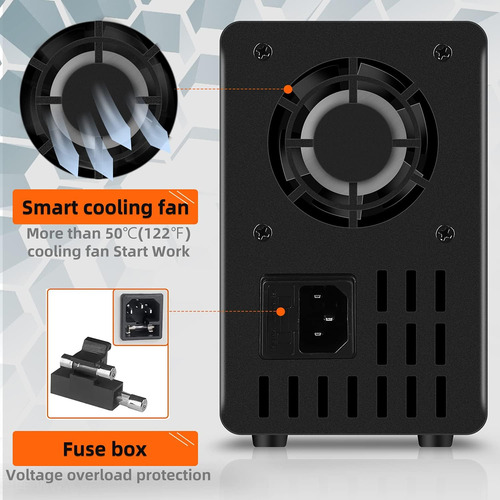 Fuente De Alimentación Cc Ajustable Variable 3-pantalla Led