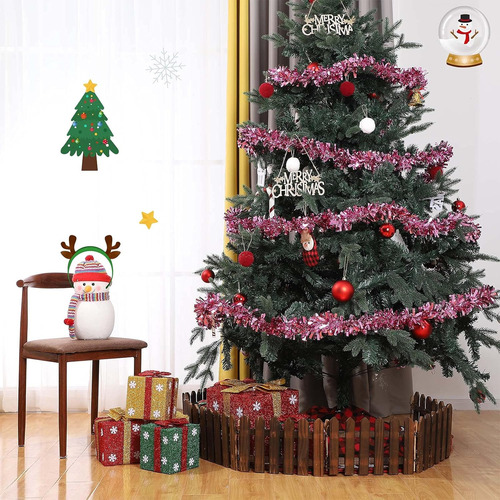 Guirnalda De Oropel De Navidad De 100 Pies, Guirnalda D...