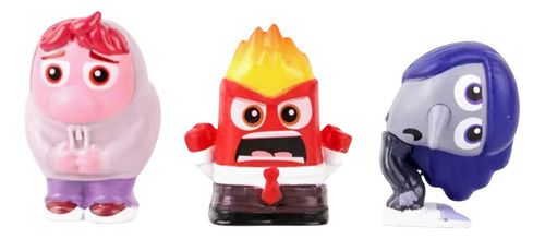 Figuras Intensamente 9 Pack Alegria Tristeza Ansiedad 9 Pzs