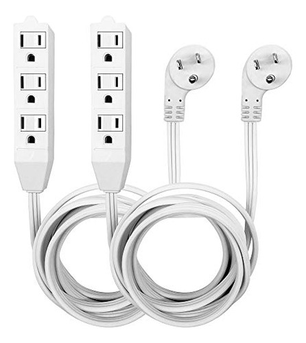 Cable De Extensión De Enchufe Plano De 8 Pies, Básico Para I