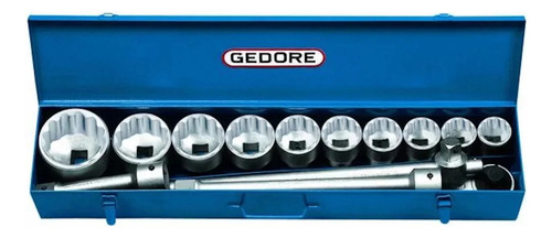 Jogo Soquete 1 Estriado 14pcs 36-80mm Gedore D21emu