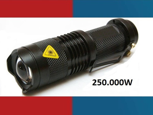Lanterna Tática Recarregável Cree Led 250000w / 75000 Lumens