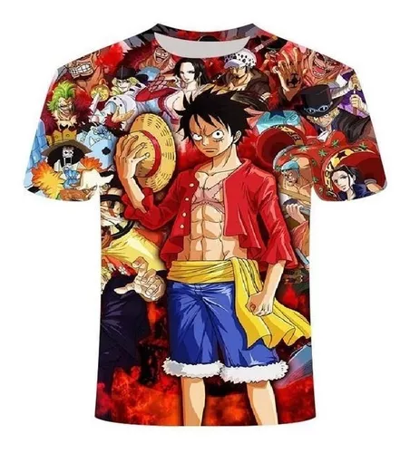 Camisas Camisetas Animes Uniforme 3d - Luffy - One Piece