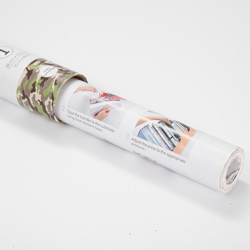 Papel Para Hidro Sublimacion, Camuflaje Verde 38x122cms