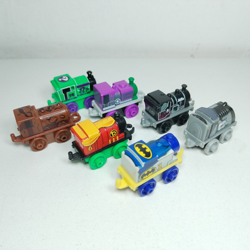 7 Thomas And Friends Plástico Minis Fisher Price Dc Comics (Usado)
