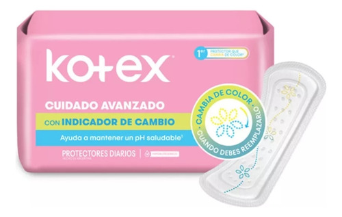 Kotex Protector Diario Cuidado Avanzado Indica Cambio 20un