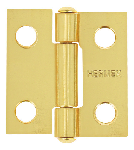 Bisagra Rectangular 1'' Acero A/latonado Hermex 43192
