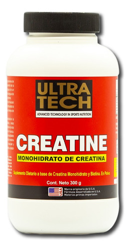 Creatina Ultratech 300g Monohidrato-imp.de U.s.a.  60 Servic