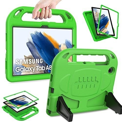 Funda Resistente Para Niños Samsung Tab A8 10.5 Verde