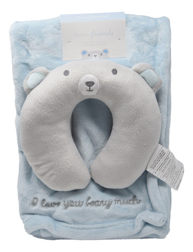 Minky - Manta Acogedora Para Bebé Con Almohada En U Con Cara