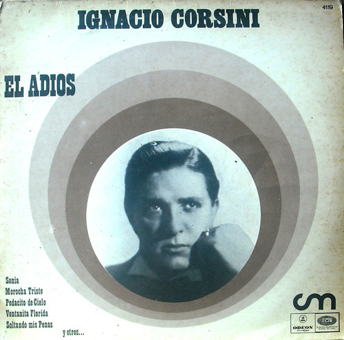 Lp Vinilo El Adiós - Ignacio Corsini Con Acomp. De Guitarras