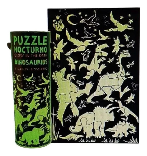 Puzzle Rompecabezas Fluo Brilla En La Oscuridad 24 Piezas