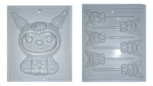 Molde Kuromi Kit 2 Moldes  Paletas Chocolate Sorpresa Jabón 