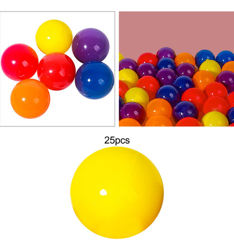 25 Piezas De Bolas De Bingo, Accesorios Duraderos, Amarillo