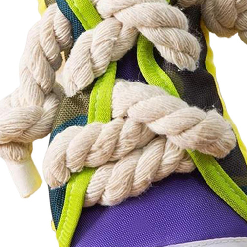 Perro Bite Tug Juguete Squeaky Borde De Zapato Amarillo