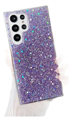 Funda Tpu Brillo Para Samsung S24/s24 Fe/s24 Plus/ultra Violeta Samsung S24