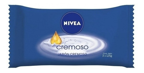 Jabón De Tocador Nivea Pack 3 X 125g. Cremoso