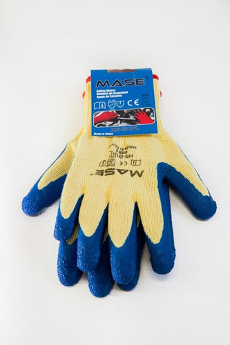 Guantes Tareas Varias Recubiertos Latex Azul.